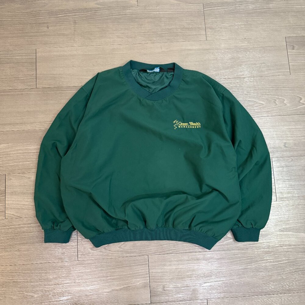 VTG 90s Men's Tri-Mountain Pullover Green Windbreaker Jacket - Size Medium